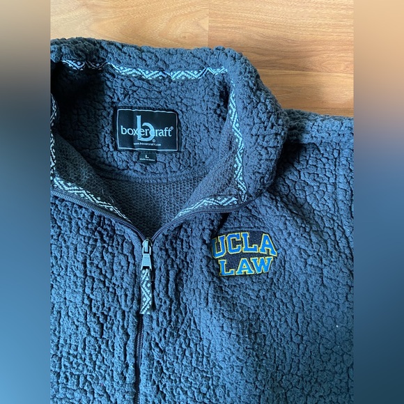UCLA Law Fleece Zip-Up Jacket in Size Large Unisex in GREY - Picture 4 of 8